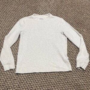 American Eagle Soft Knit Standard Fit Top Super soft Cream Waffle top